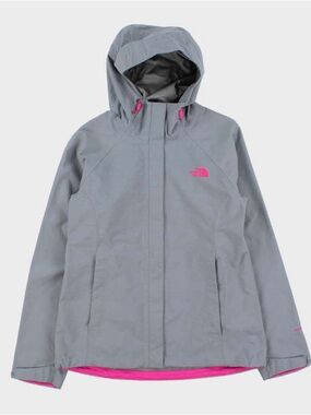 The North Face Women's Waterproof Rain Jacket - Gray & Pink - Size S